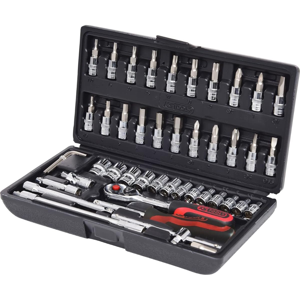 KS TOOLS 1/4" CHROME+Socket Set 48 pcs 918.0648