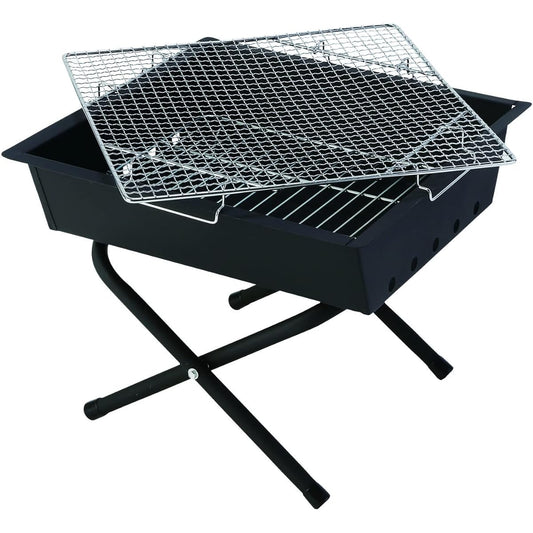 Whole Earth Outdoor Camping Bonfire Stand Multipurpose Grill Set FIRE STAND WE23DF77 Black One Size