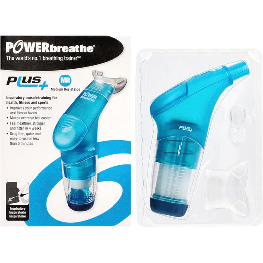 Power Breathe POWERbreathe PLUS Respiratory Muscle Training Equipment Power Breathe Plus Medium Resistance Heavy Load Blue BLUE [Parallel Import]