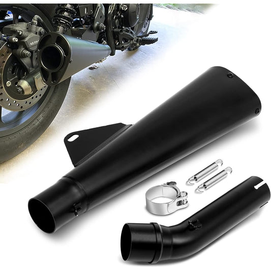 Motorcycle Slip-On Exhaust Muffler Compatible with H-on-da CMX 500 Rebel 500 2017 2018 2019 2020 2021 2022 2023