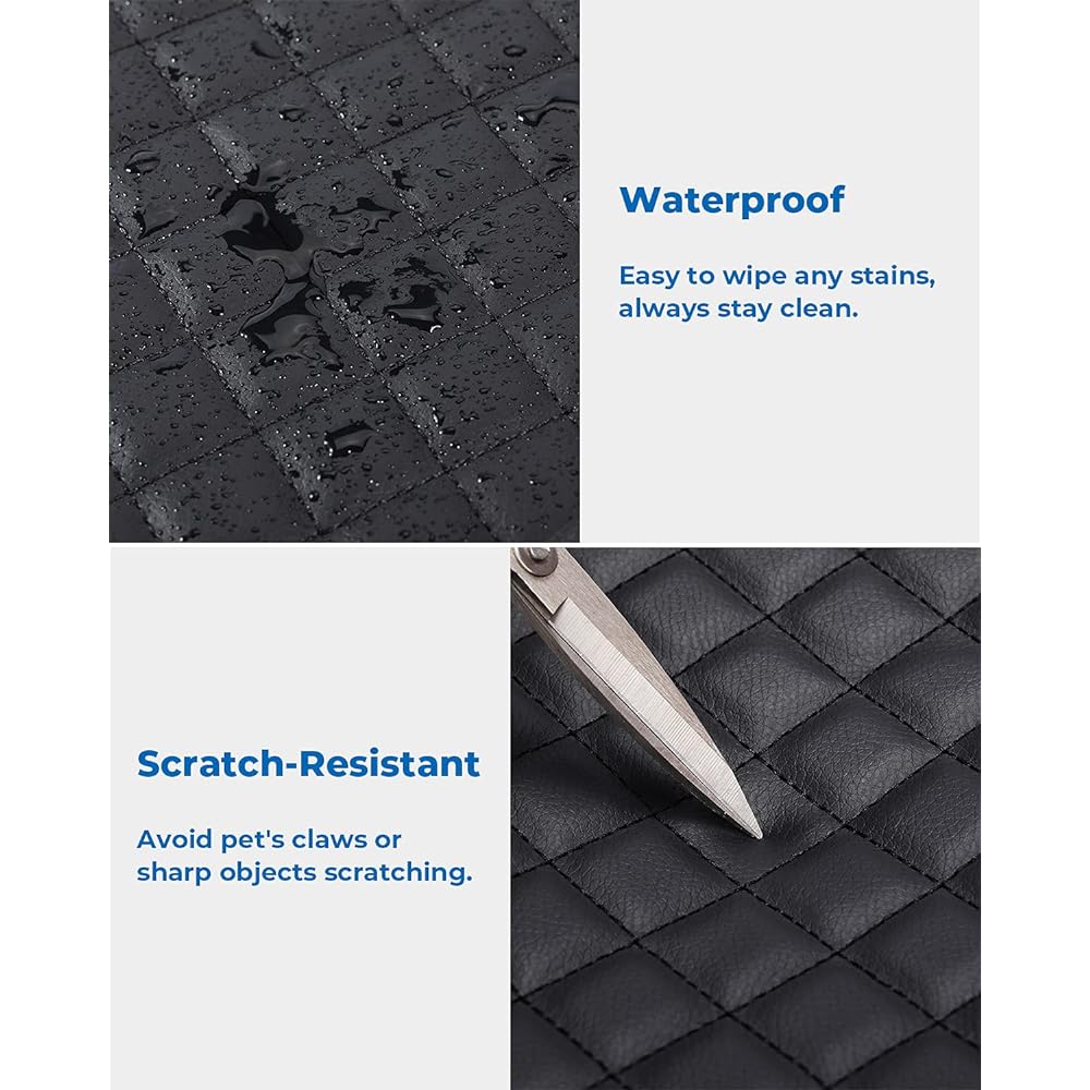 ISSYAUTO Center Console Cover 2009-2018 RAM Arm Rest Cover Cushion Leather Console Armed Protector Pad