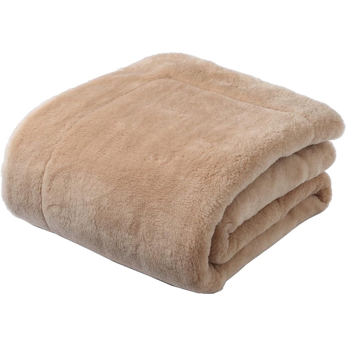 nishikawa [Nishikawa] Wool Bed Pad, Single, Washable, Wool, Warm, Long Pile, Doesn't Slip, Comes with Rubber on Four Corners, Itelier, Made in Japan, Beige, CM02202010