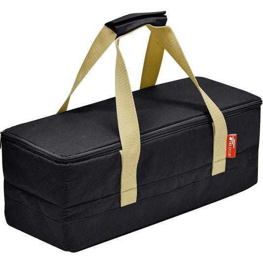 FIELDOOR Multi-Tool Box [S Size/Black] Peg Case Can Store 40cm Pegs, Includes Dividers, Foldable, Tool Holder, Accessory Case, Camping Equipment Tool Bag