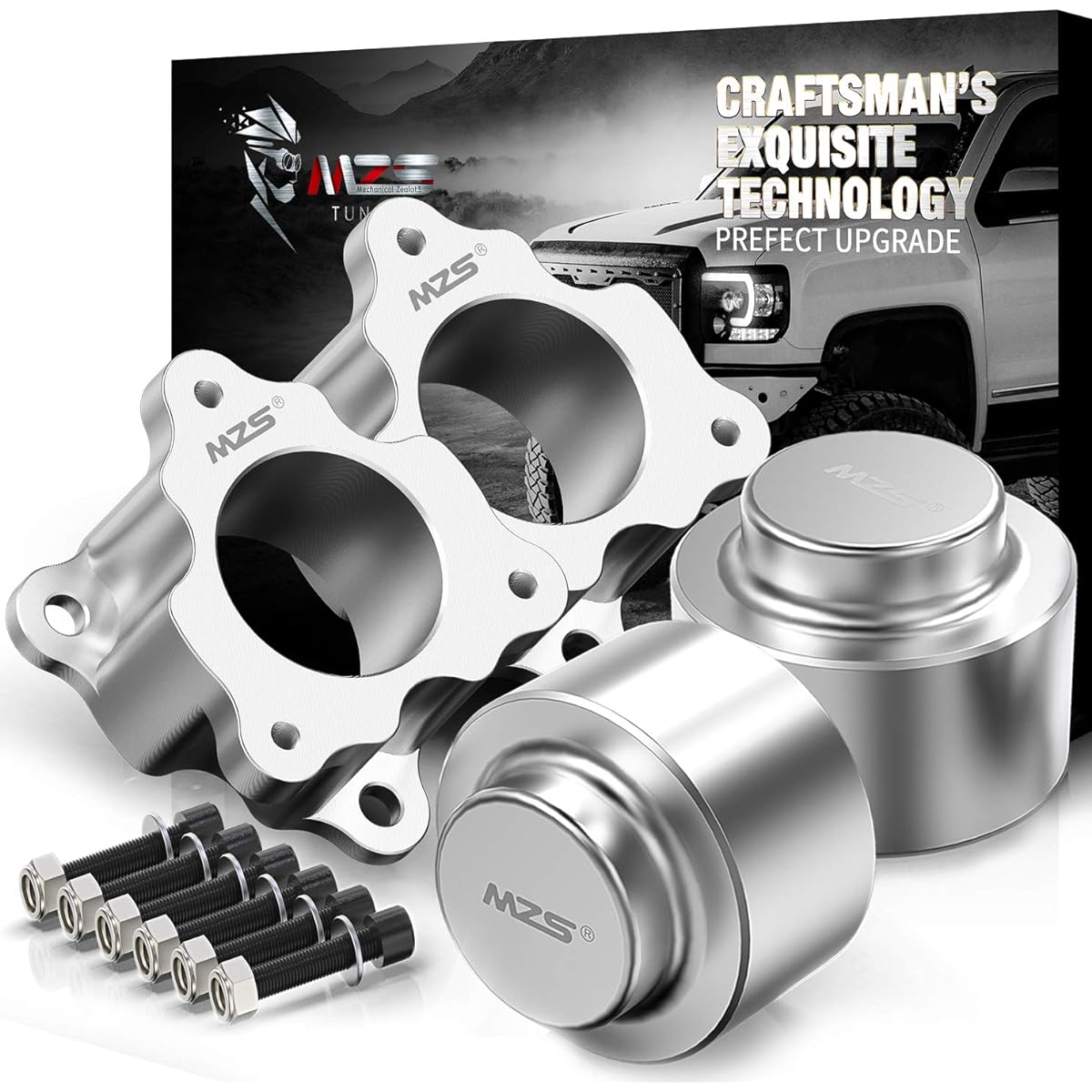 MZS 3 inch Front + 2 inch rear level ring kit lift strut & coil spring spacer 2009-2024 RAM 1500 4WD exclusive | 2019-2024 RAM 1500 2WD New body style
