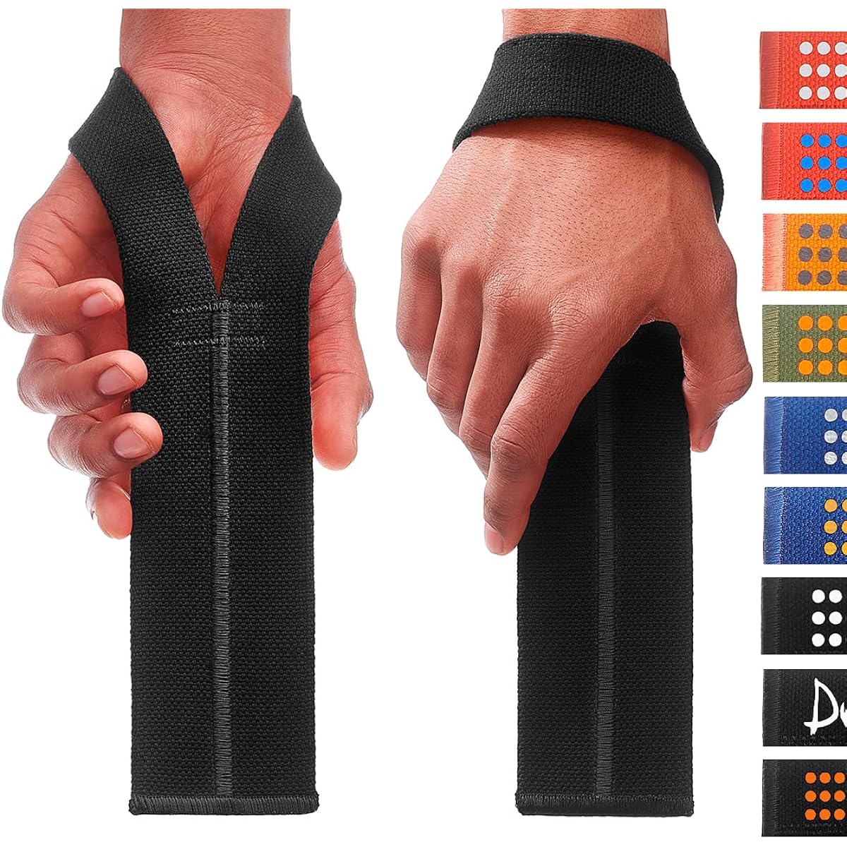 Warm Body Cold Mind Lifting Wrist Straps for Olympic Weightlifting, Powerlifting, and Functional Strength Training - Durable Cotton Wrist Wraps