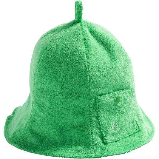 [Loo&c] Sauna Hat Women's Plain Simple Towel Fabric Pile Sauna Cap with Pocket Sauna Goods Men's Washable Outdoor