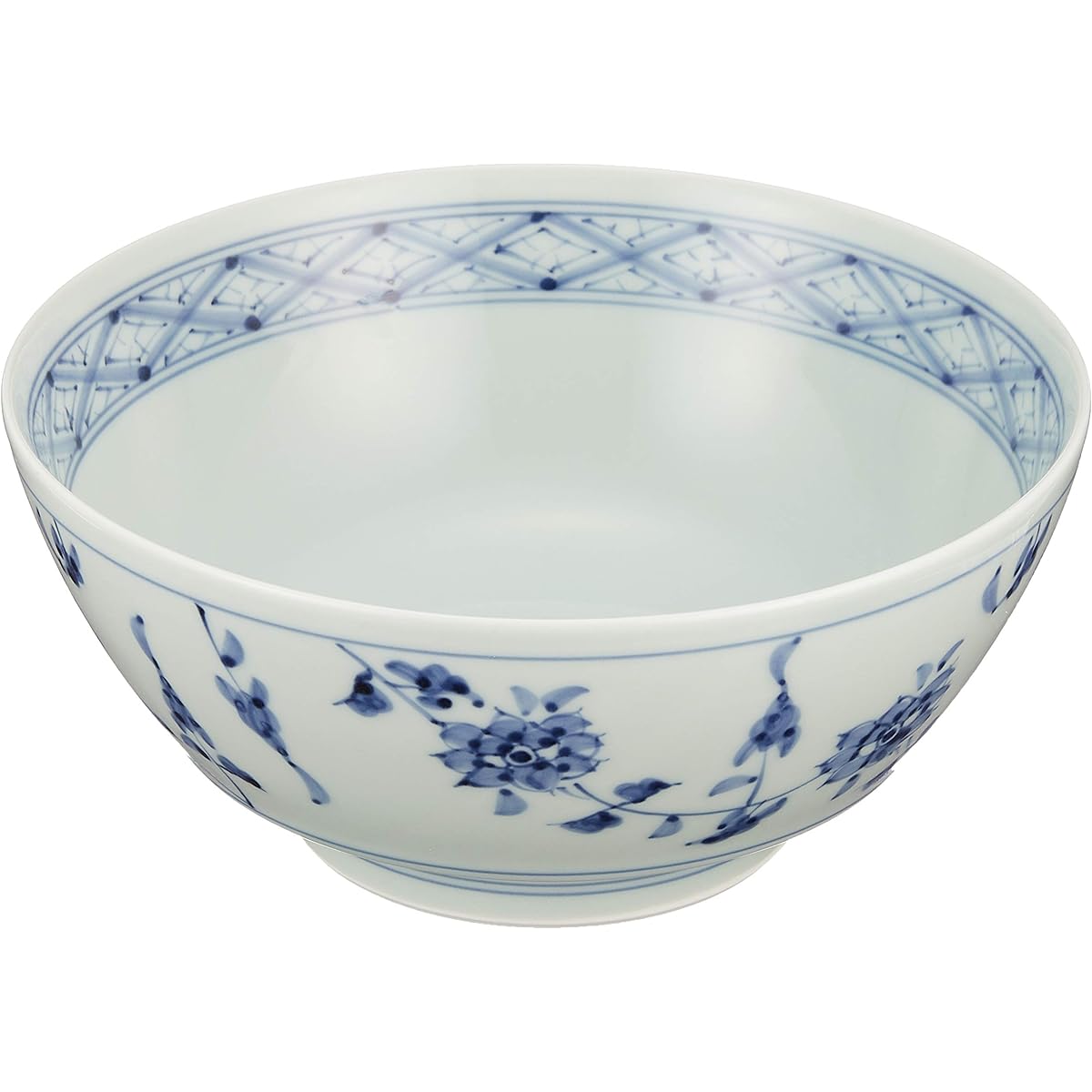 Arita Ware Ultimate Ramen Bowl Bunsho Kiln Dyed Flower Crest R0024