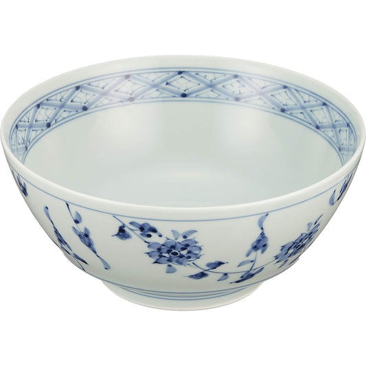 Arita Ware Ultimate Ramen Bowl Bunsho Kiln Dyed Flower Crest R0024