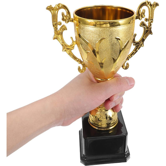 iplusmile Winner Cup Trophy Award Trophy Prize Cup Height 24cm Trophy Luxury Trophy Award Prize Prize Like Competition Souvenir Ribbon Gold