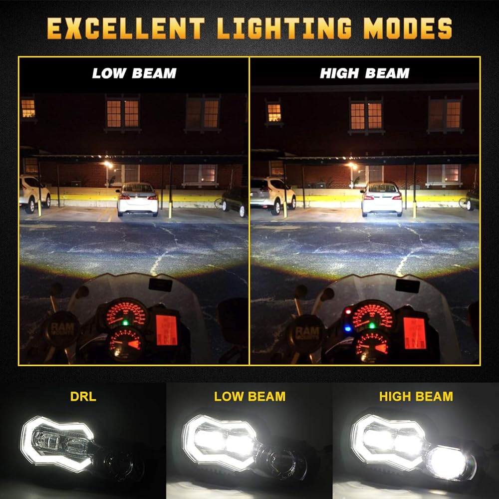 LED headlight high -low beam DRL LED Head Ramp Acemburi BMW F800GS F800GS Adventure F700GS F650GS