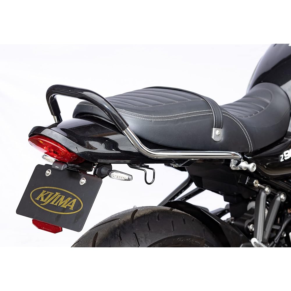 Kijima Motorcycle Bike Parts Tandem Grip Steel Chrome Plated Rubber Coating Z900RS('18-) 210-5443