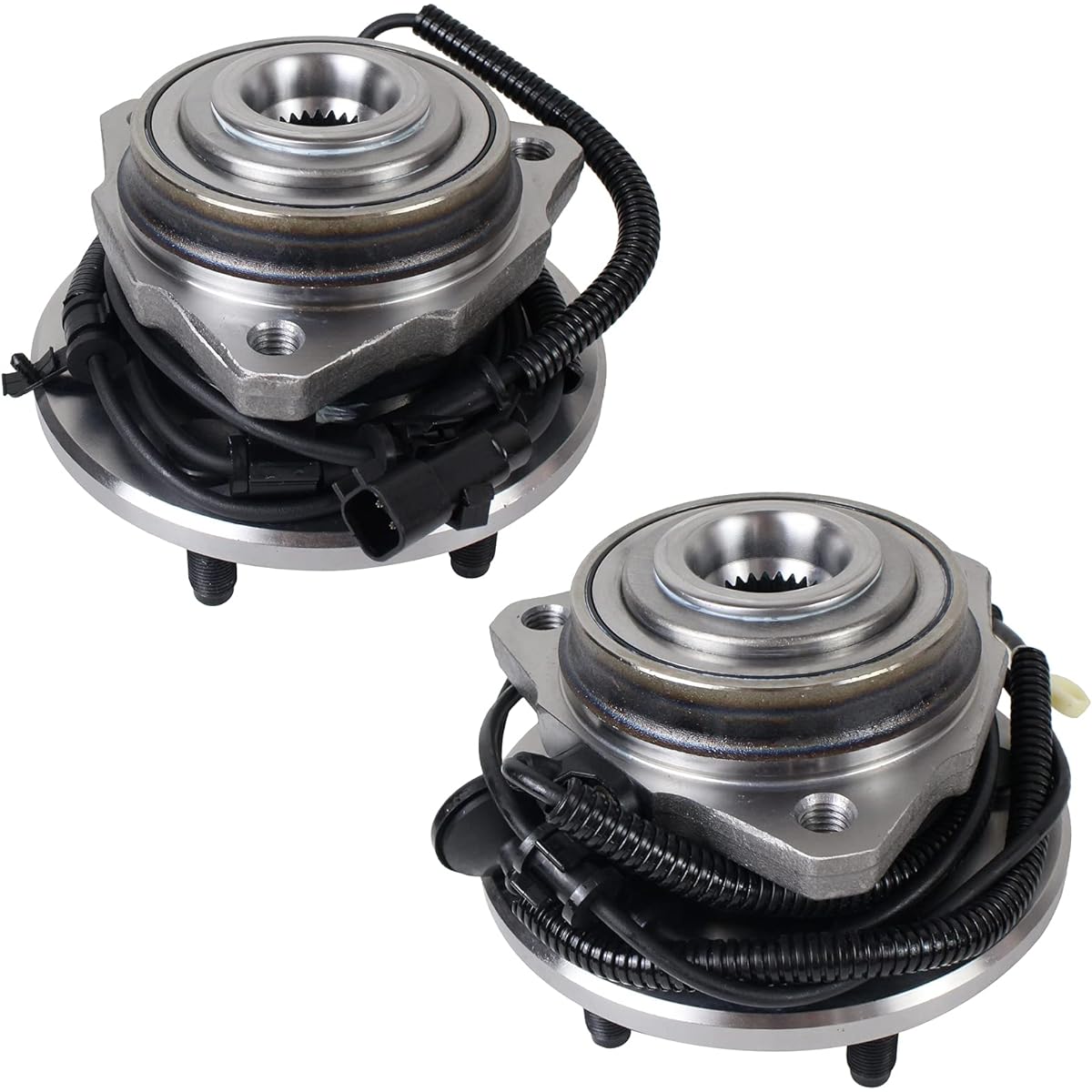 PAROD 513176 513177 Front driver passenger seat wheel hub and bearing assembly 2002-2007 JEEP LIBERTY 5 Rug compatible ABS