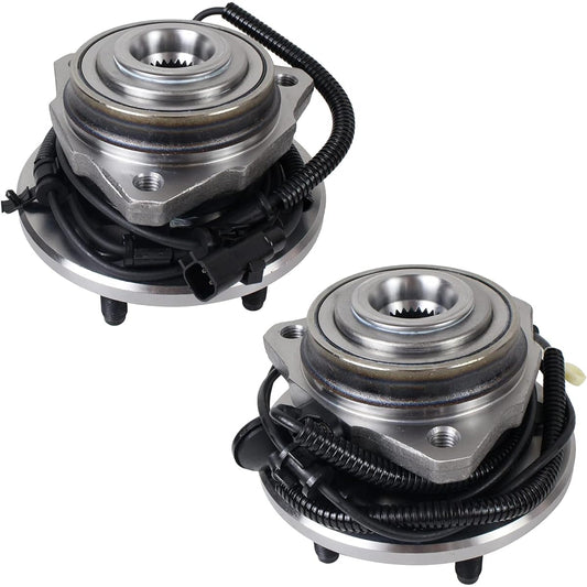 PAROD 513176 513177 Front driver passenger seat wheel hub and bearing assembly 2002-2007 JEEP LIBERTY 5 Rug compatible ABS