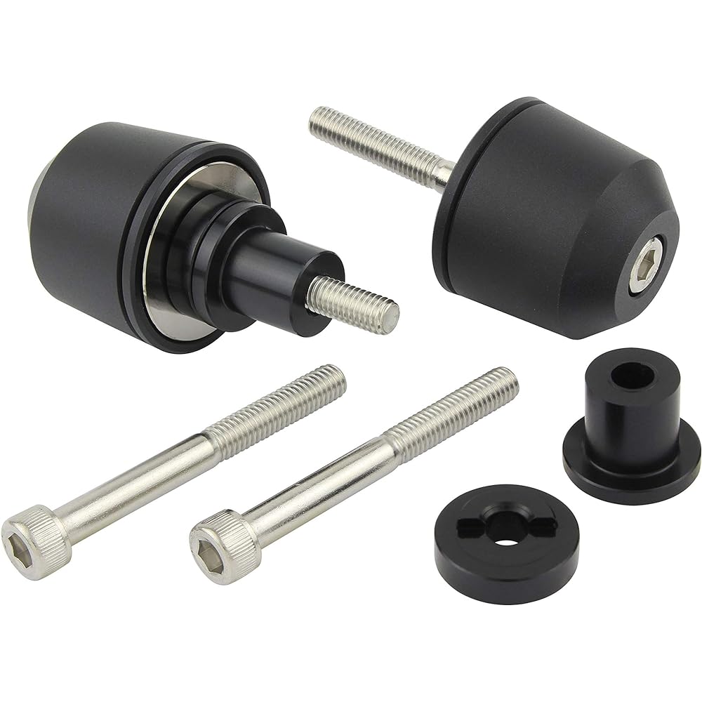POSH Bar End Middle Weight Bar End Kawasaki Series M6 Type Matte Black 032689-26 Bar End Cap