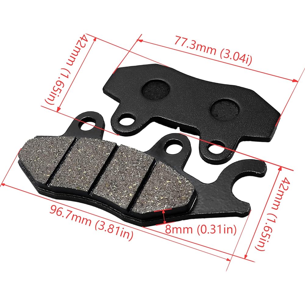 YAMAHA RHINO 660 YXR660 4X4 2005 2005 2006 2006 for CYLETO Front Brake Pad