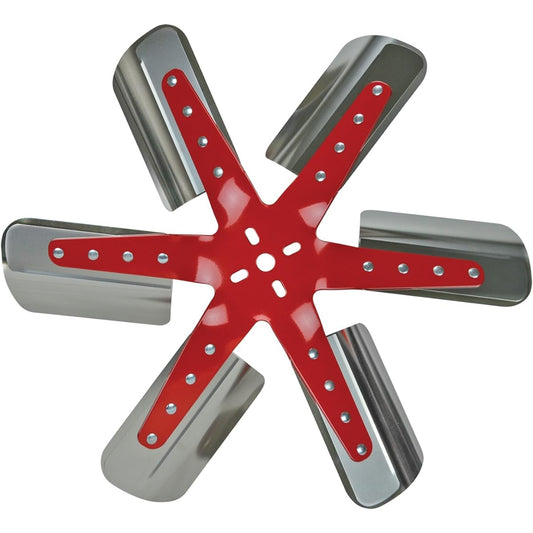 Flex-A-Lite 1308 Red Star Stainless Steel Blade 18-1/4 "Flex fan