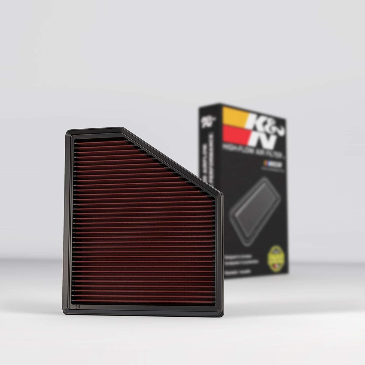 K & N Engine Air Filter Power & Acceleration Washable Premium Replacing Car for Car 2016-2019 Chevrolet Camaro (SS, ZL1) V8, 33-5047