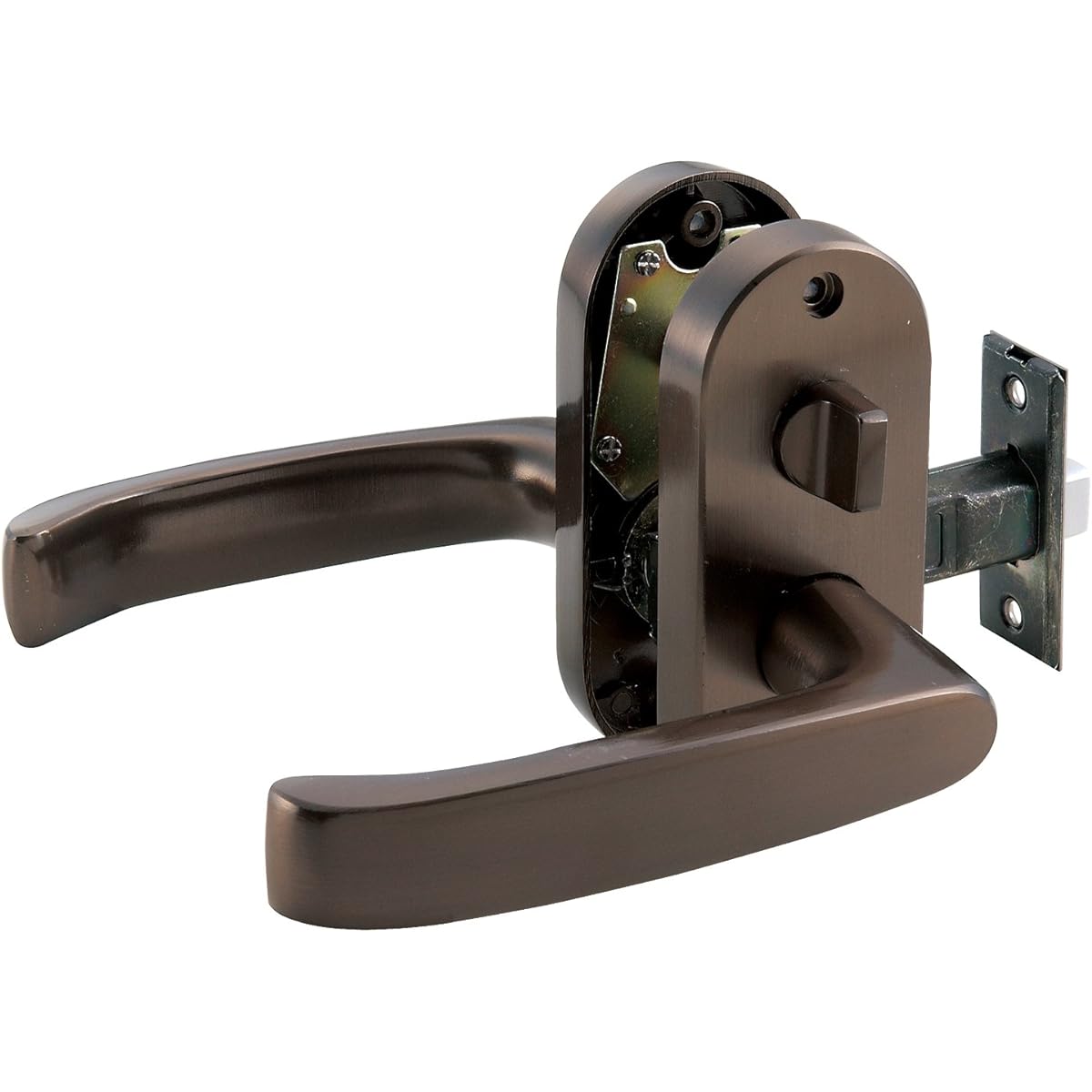 Matsuroku Easy Replacement Door Lock GATE MJ Lever Display Lock Brown Color 10736