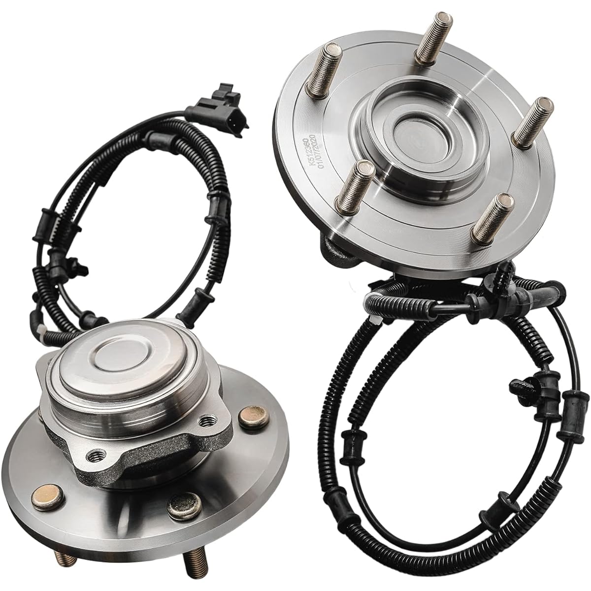 Detroit Axle 512360 Rear Wheel Bearing Hub Assembly (Set of 2) with ABS 2008-2011 DODGE Grand Caravan, Town & Country/ 2009-2012 VW Routan