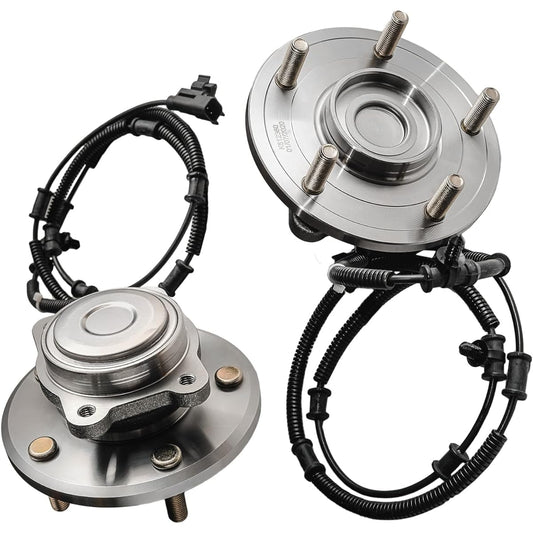 Detroit Axle 512360 Rear Wheel Bearing Hub Assembly (Set of 2) with ABS 2008-2011 DODGE Grand Caravan, Town & Country/ 2009-2012 VW Routan