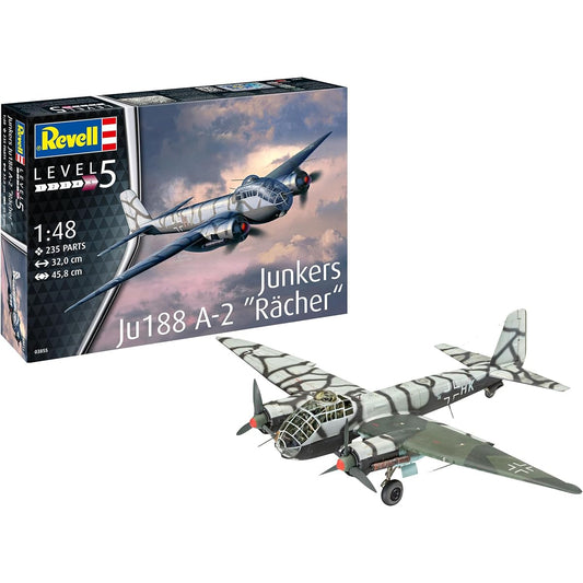 German Revell 1/48 Luftwaffe Junkers Ju188 A-1 Reicher Plastic Model 03855