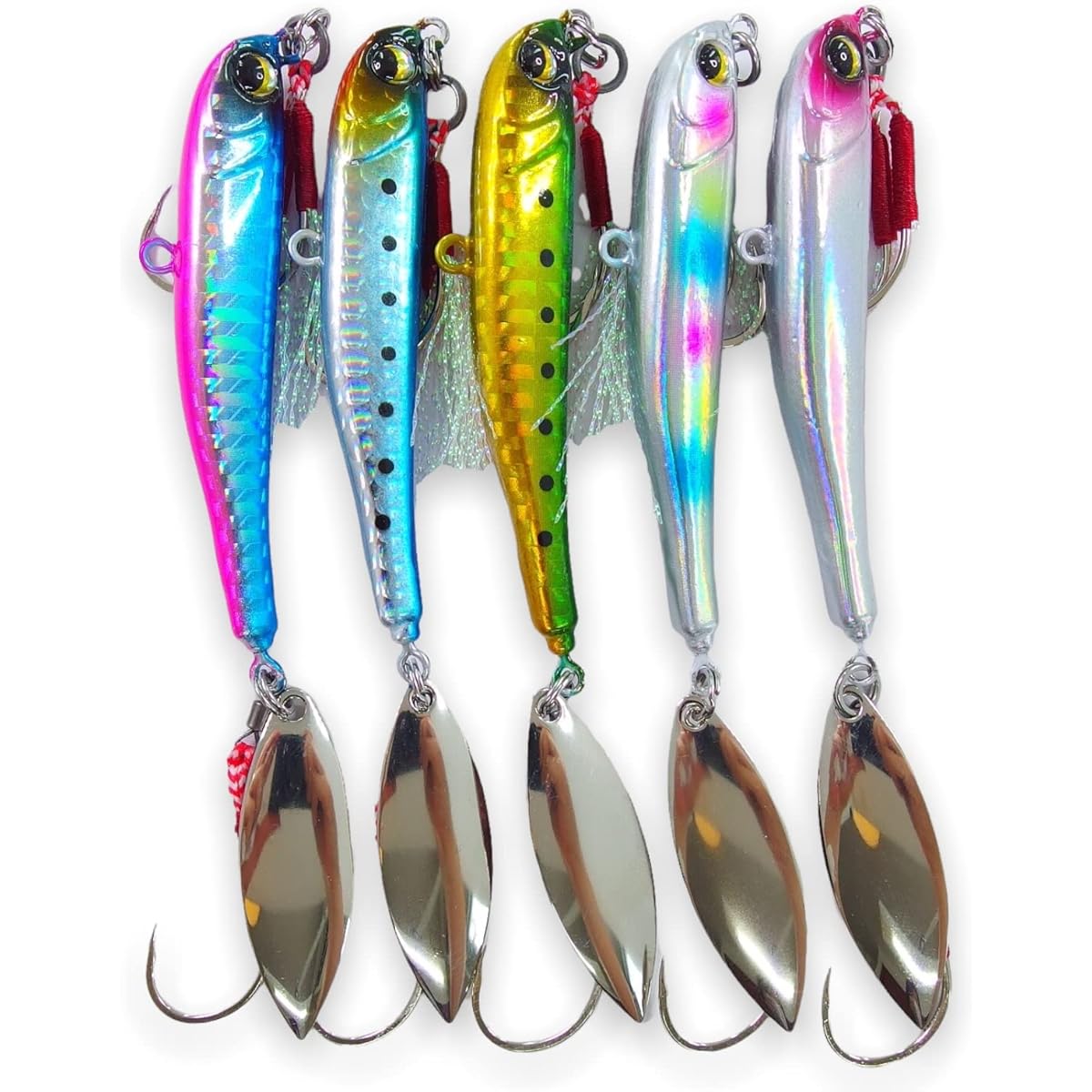 [momo lure] Momoru lure easy maki jig 20g 30g 40g set of 5 Seabass Red sea bream Grouper Green fish Keep-wrapped jig