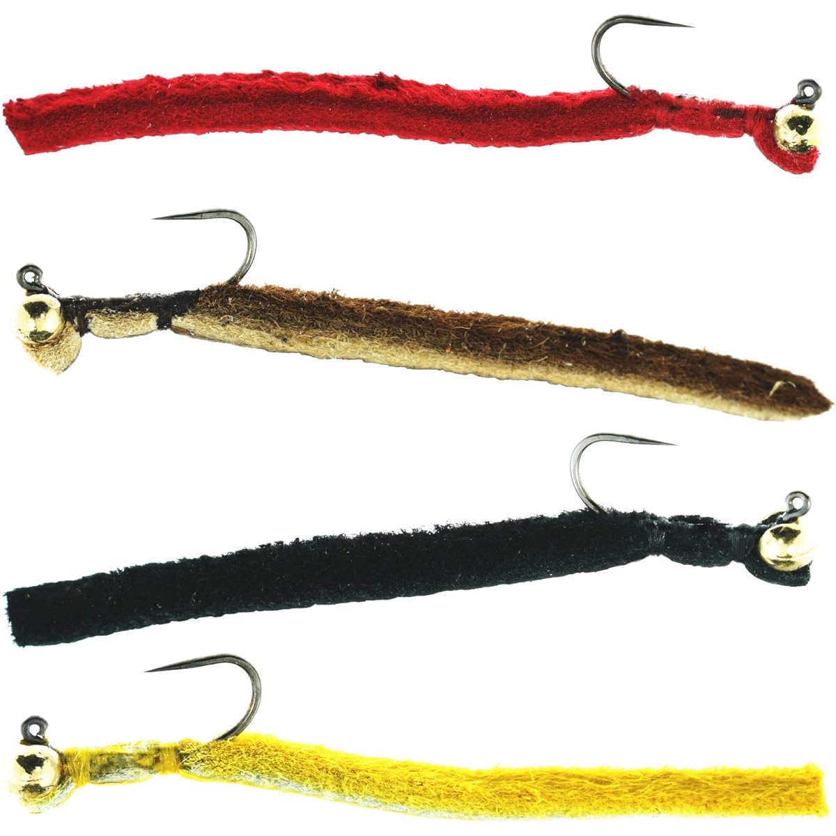 GoFly Purely Domestic Managed Fishing Area Noodle Time Bakutsuri Feather Jig M Size 4 Colors Set of 4