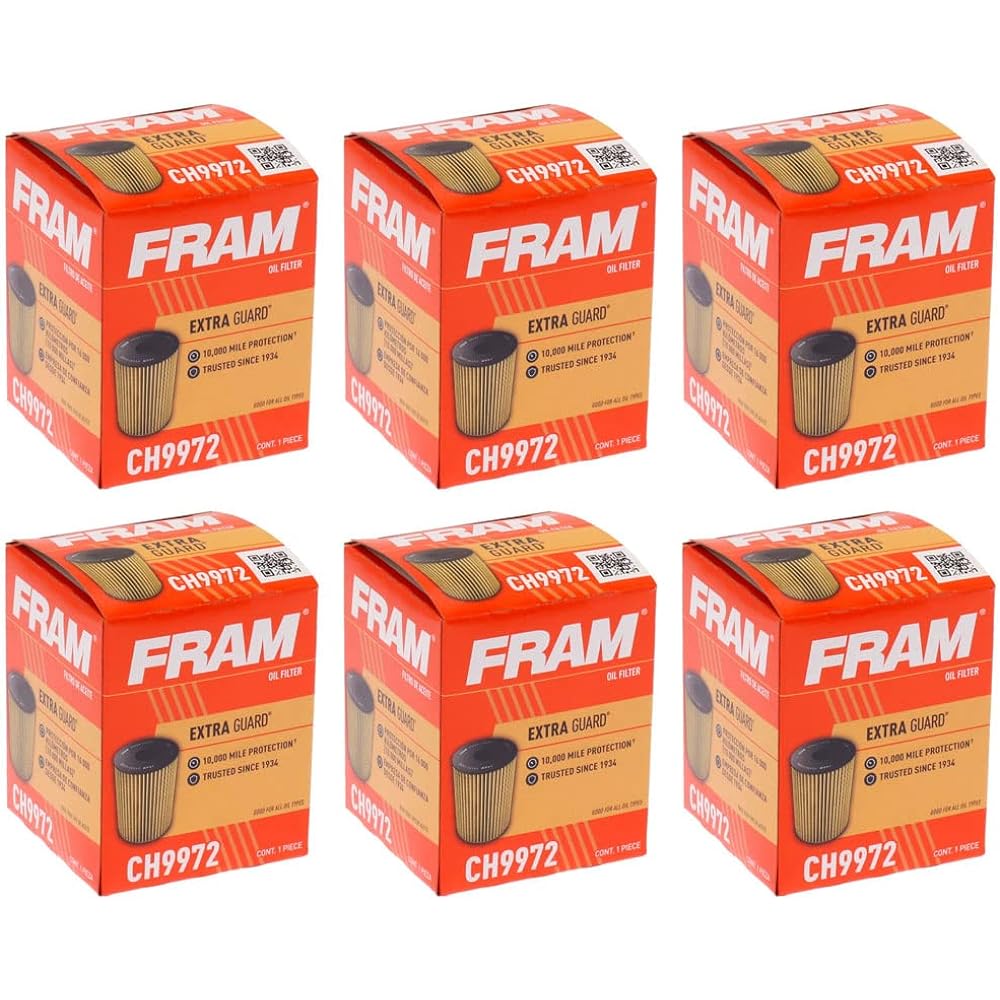 CH9972 Full flow lubrication cartridge filter 6 packs