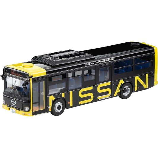 TOMYTEC Tomica Limited Vintage Neo 1/64 LV-N245e Isuzu Elga Nissan Shuttle Bus Ikazuchi Yellow/Black Finished Product