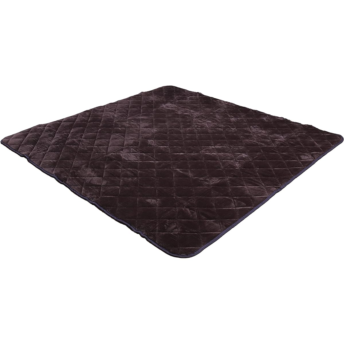 Freely Rug Carpet Antibacterial Dust Mite Resistant Quilt Rug Washable 200 x 300CM Area Rug with Anti-Slip XL Size (XL Plain/Brown)