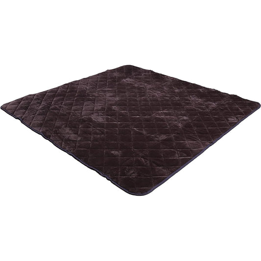 Freely Rug Carpet Antibacterial Dust Mite Resistant Quilt Rug Washable 200 x 300CM Area Rug with Anti-Slip XL Size (XL Plain/Brown)