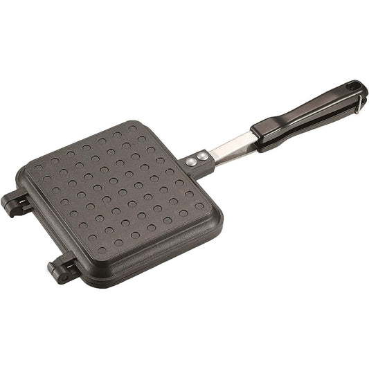 CAPTAIN STAG BBQ Cast Aluminum Hot Sand Toaster Hot Sand Maker Toast Maker Fluorine Resin Processing [IH Compatible/For Open Fire]