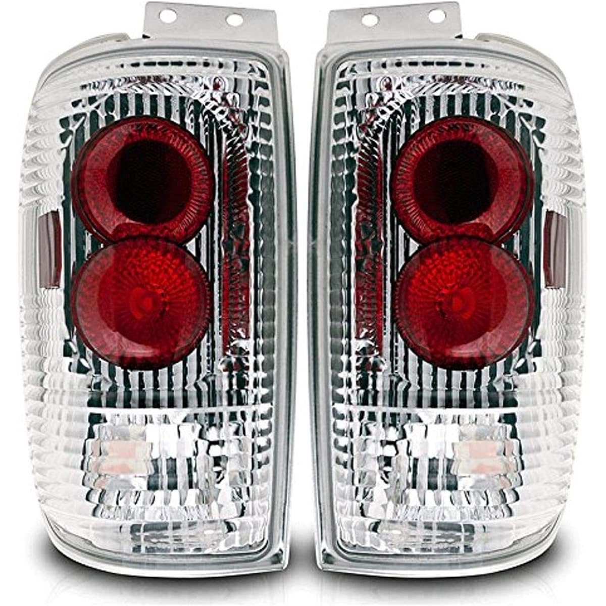 Winjet WJ20-0018-01 ALTEZZA Tail Light (Pair) --Krome/Clear