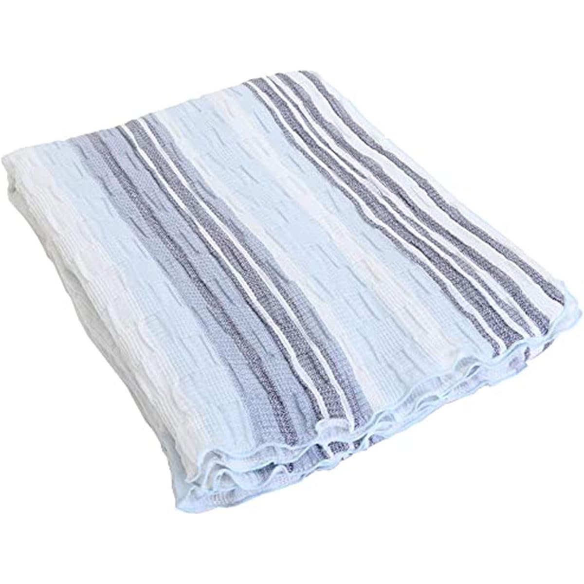 Showa Nishikawa Made in Japan WITH REST Usable 365 Days Gauze Blanket Single Quick Dry Kushusara Gasket Taoruket Bare Approx. 140 x 190cm Blue 2230385480304