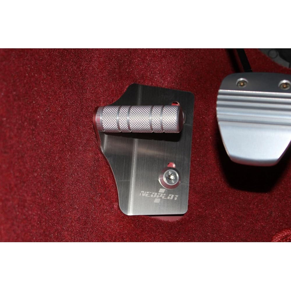 NEOPLOT Footrest Footrest Bar NEO NP57220 Adjustable Left Foot Position TOYOTA GR86(ZN8)/SUBARU BRZ(ZD8) MT Car Silver 7cm