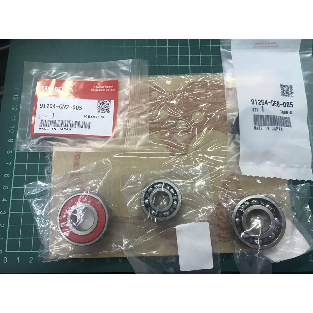 HONDA Mission OH Bearing Oil Seal 7 Pieces AF34E Gear Box Honda LIVE Dio ZX AF35/AF34 Dio Early Mid Late Tact/Giorno/Super Dio/AF24/AF27/AF28/AF30/AF31 Horizontal Vertical 2-stroke Engine Drive Pulley