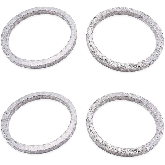 WeiSen 2 Pairs Steel Mesh Style Crash Seal Exhaust Port Gasket Kit for 1984-2017 Harley Davidson Touring Softail Dyna Sportster 883 1200 XL