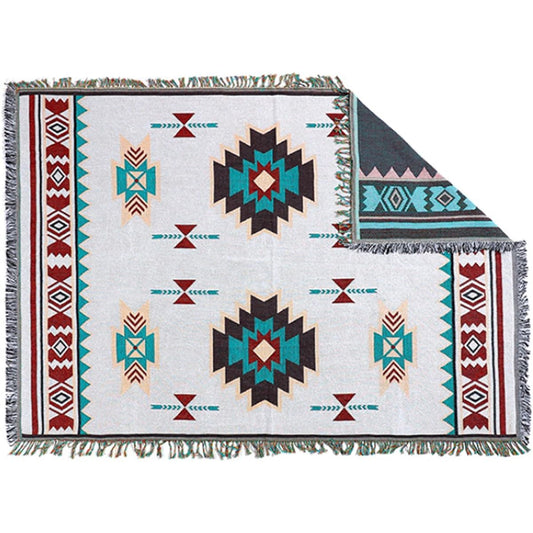 Camping Blanket Outdoor Leisure Sheet Throw Native Pattern Camping Cot Multi Cover 180 x 130cm