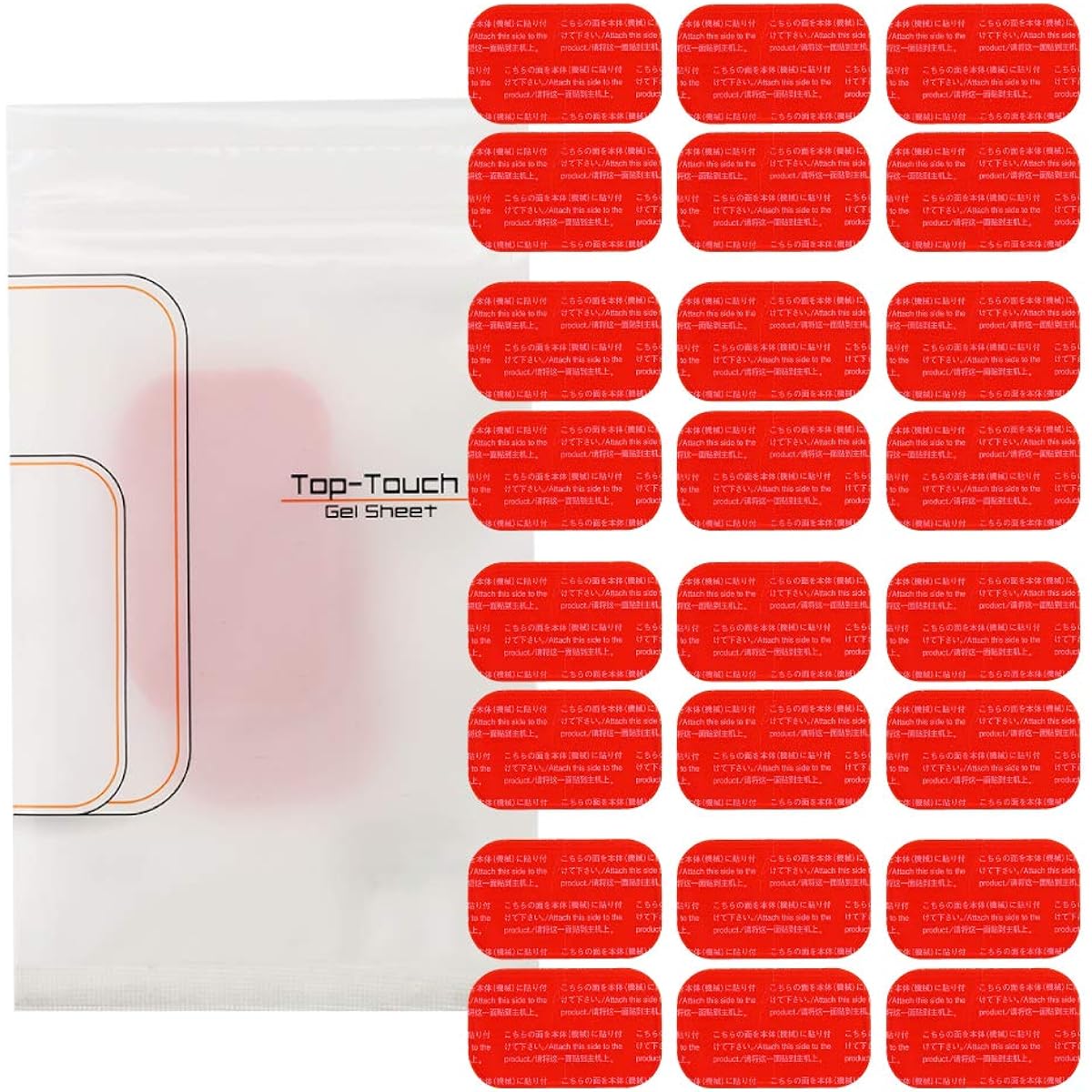 Top-Touch EMS compatible high conductive gel sheet adopted [Abs: Abs: 6 sheets x 2 sets] or [Body: Arms, legs, waist 2 sheets x 2 sets]
