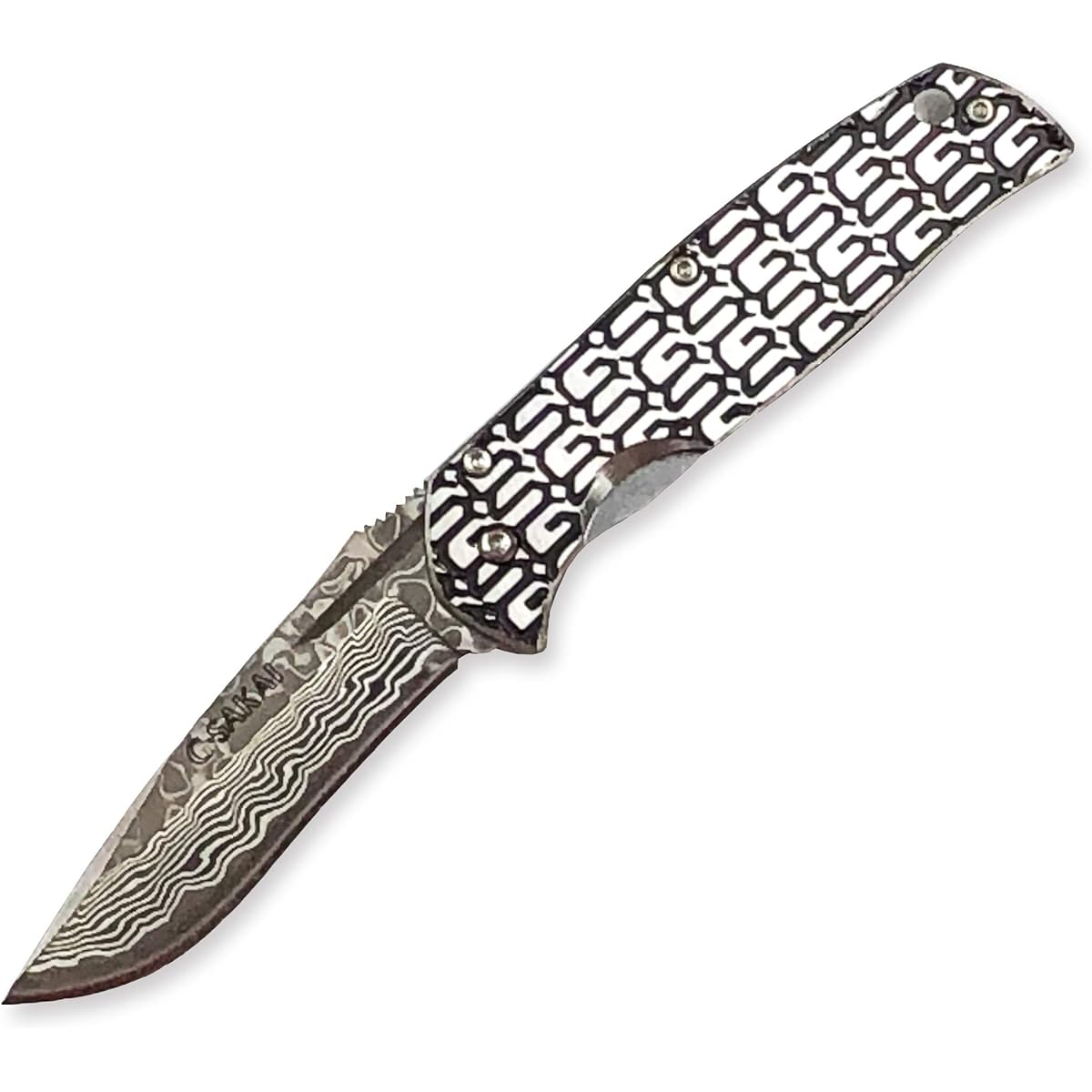 G SAKAI Lip Gentleman Knife Damascus GS Pattern 11165