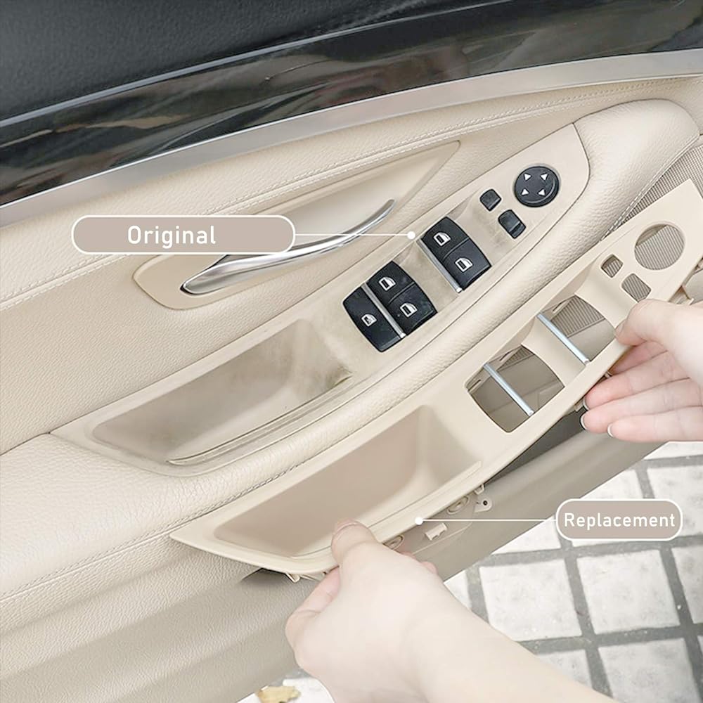 BMW 5 Series Window Switch Panel Trim Grab Cover Armreste (Driving seat side) Front left door bracket (suitable: 520 525 528 530 535 2010-2016) Armest-BMW