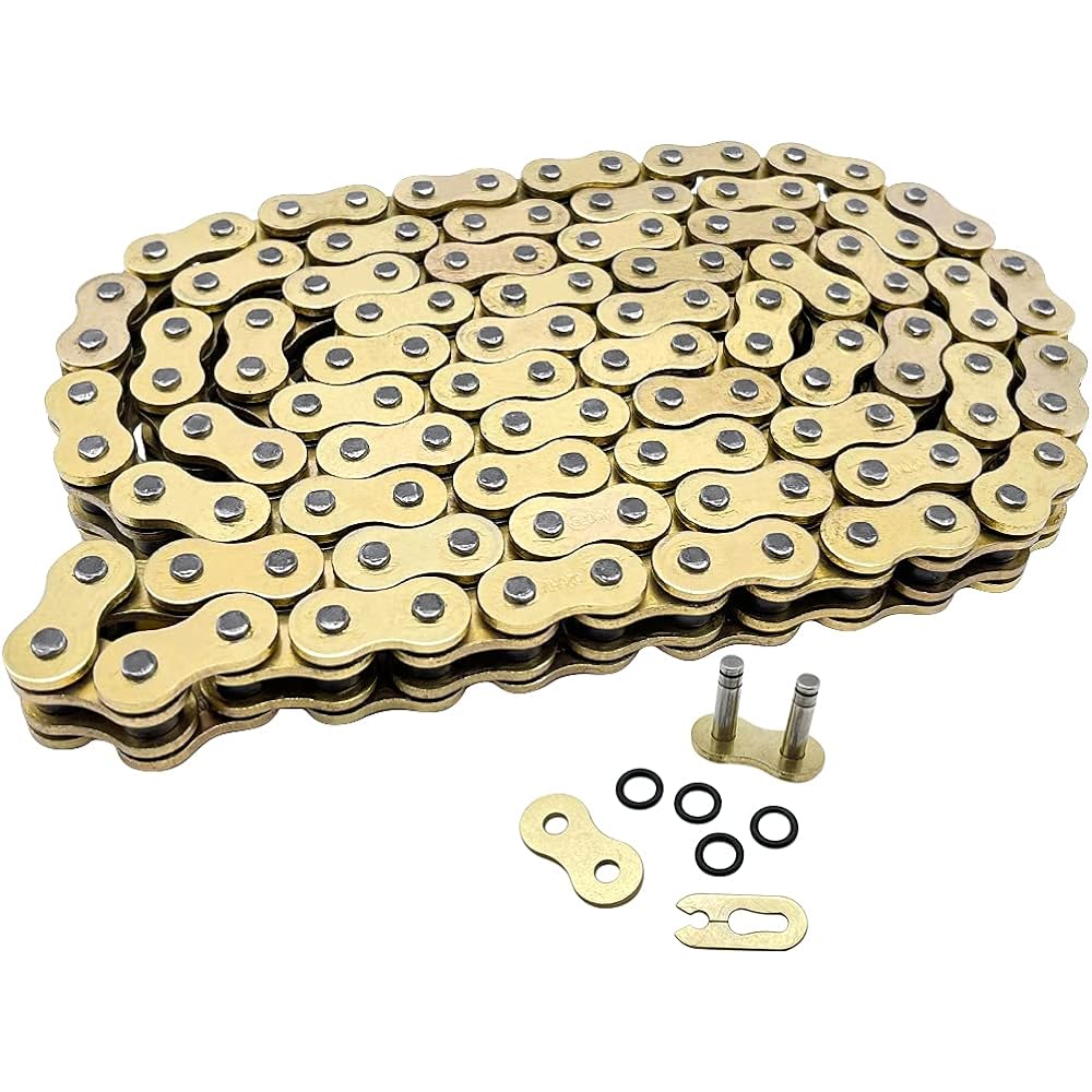 JINFANNIBI 525 Drive Chain 120 Link O Ring Master Link Motorby ATV UTV