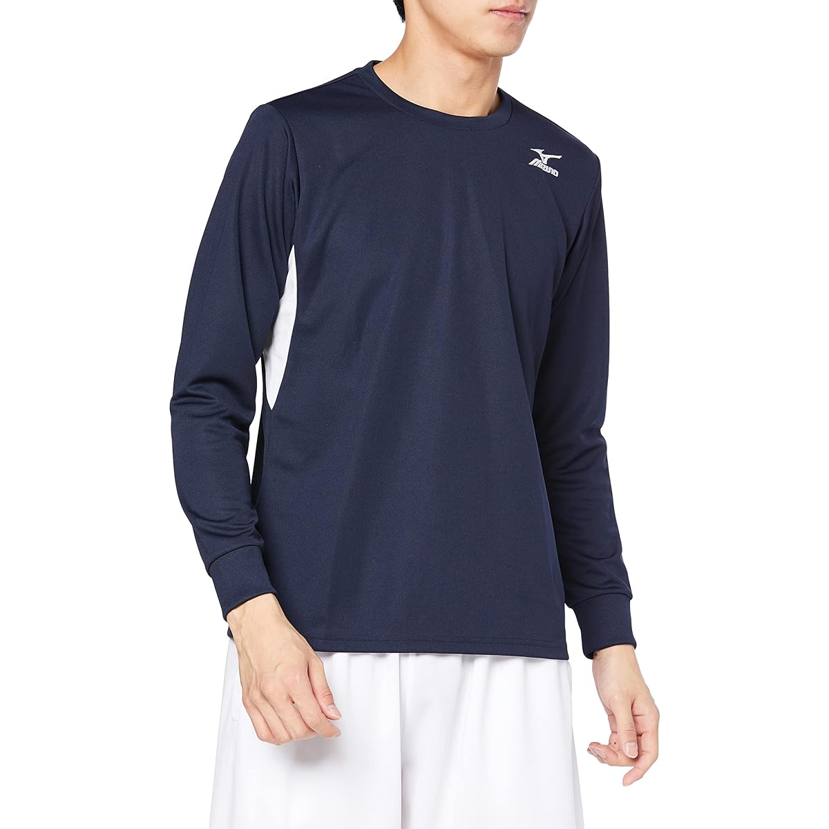 Mizuno K2JA1193 Men's Training Wear, Long Sleeve T-Shirt, Sweat Absorbent, Quick Drying, UPF15, UV Rays, Dynamotion Fit