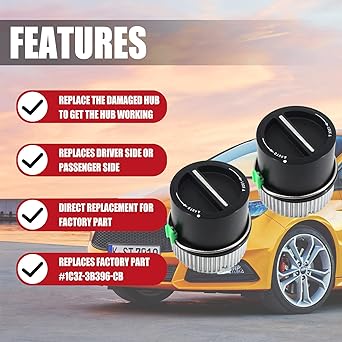 4WD auto lock hub pair kit replacement 1999-2004 FORD F350 F450 F550 SUPER DUTY 2000-2005 Ford Excursion 2001 2002 Lincoln Navigitor Expedition 1C3Z-3B396-CB 600-203
