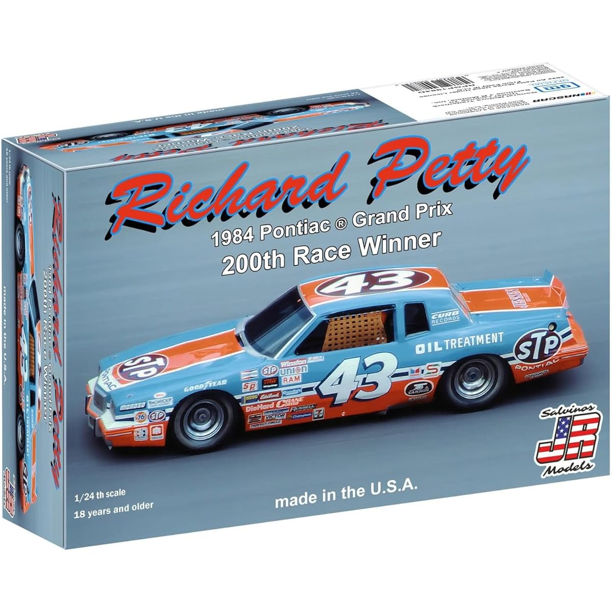 Salvinos J.R Model 1/24 NASCAR 1984 Pontiac Grand Prix 200 wins in total Richard Petty Plastic Model SJMRPGP1984D