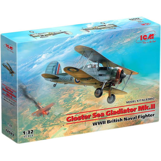 ICM ICM 1/32 Royal Navy Gloucester Sea Gladiator Mk.II Carrier Fighter Plastic Model 32042