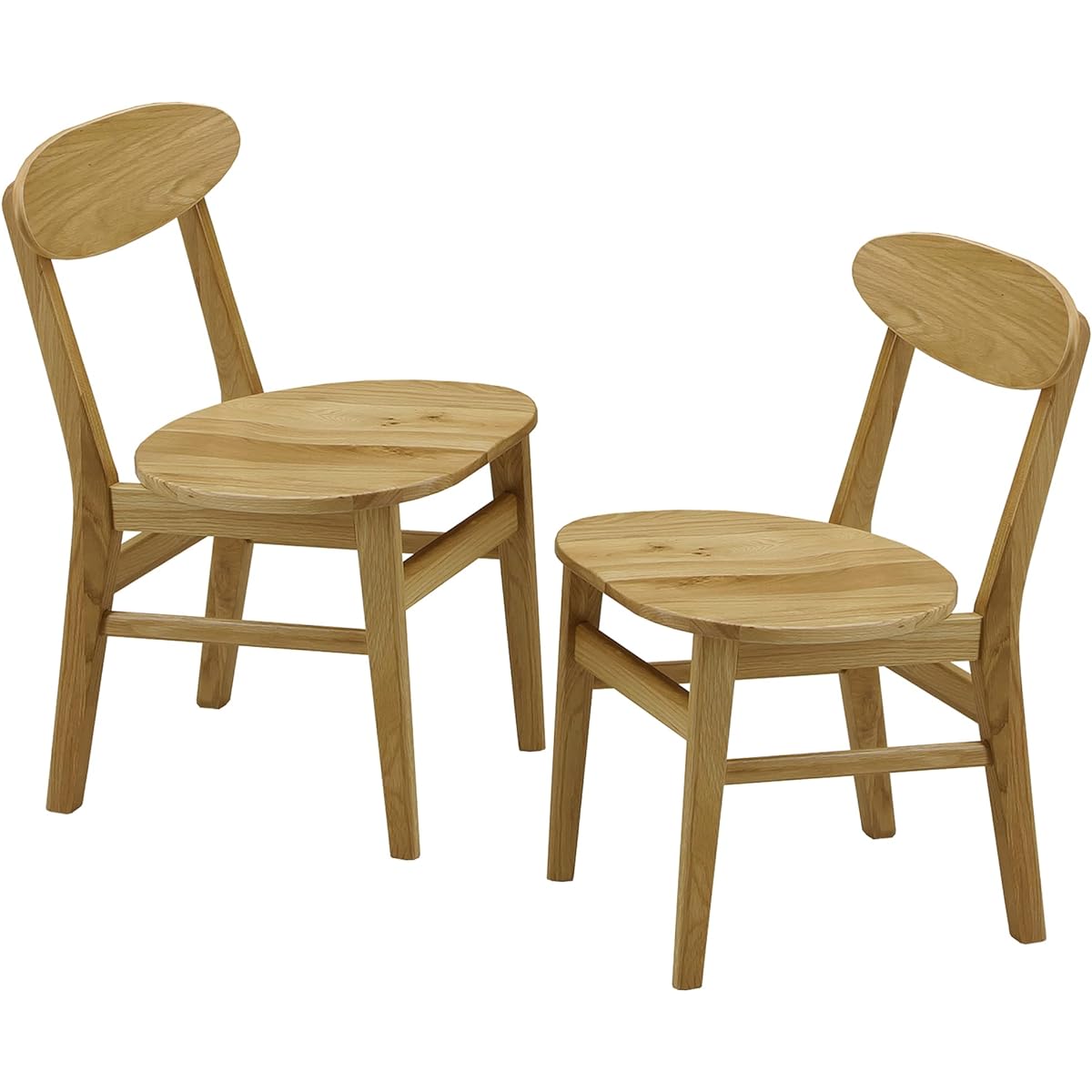 Sekikagu Dining Chair Natural Oak Seat Height: 42 (cm) Solid Oak 2 Legs Ballena 221036