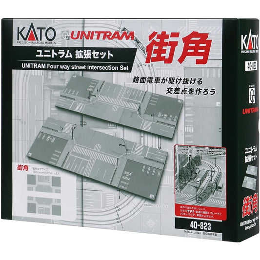 KATO N Gauge Unitram Expansion Set Street Corner 40-823 Railway Model Supplies