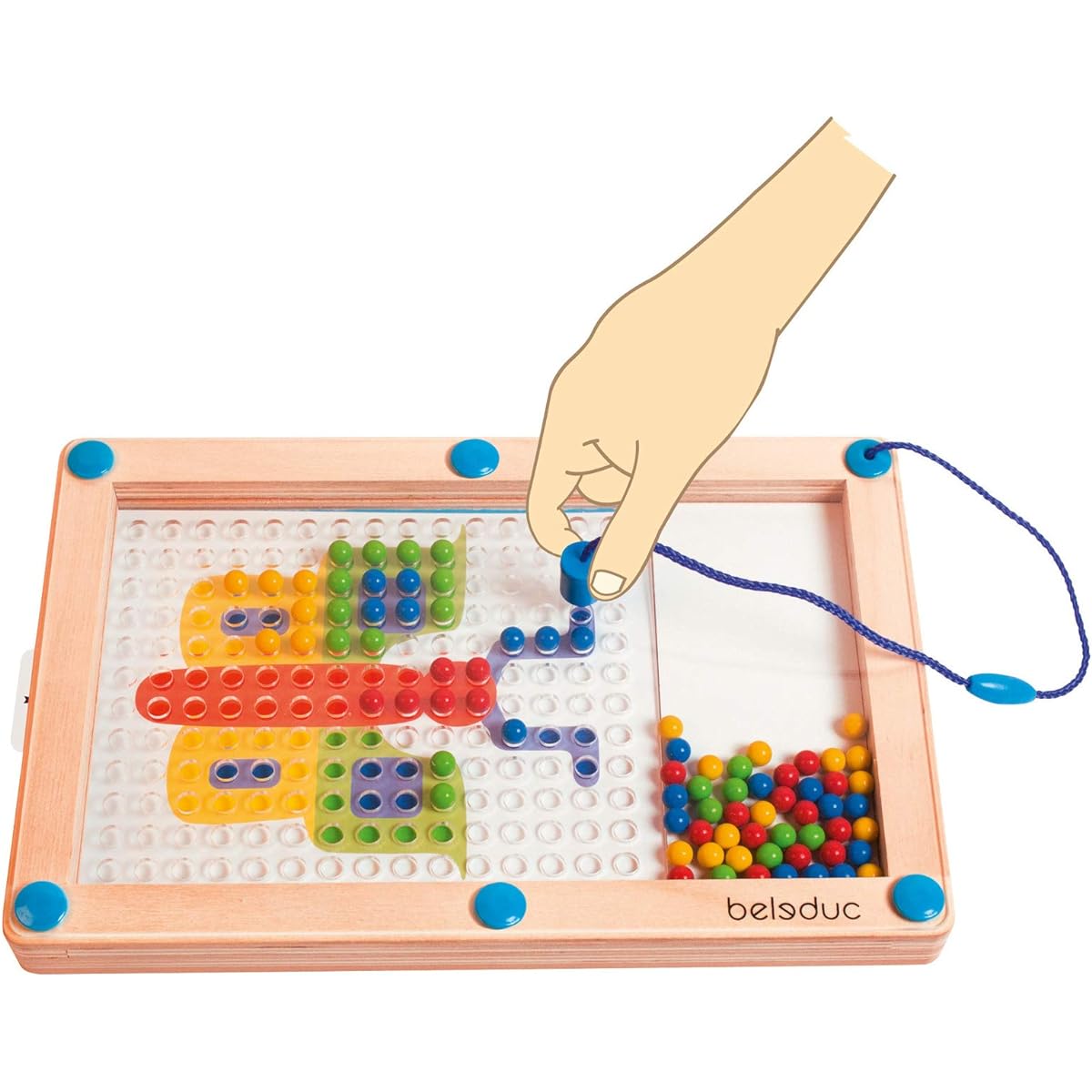 beleduc colorful magnetic drawing board B21020