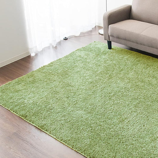 Iris Plaza Rug Carpet Non-Slip All Seasons Compatible with Floor Heating Green 185 x 185 SYGR-S-1818